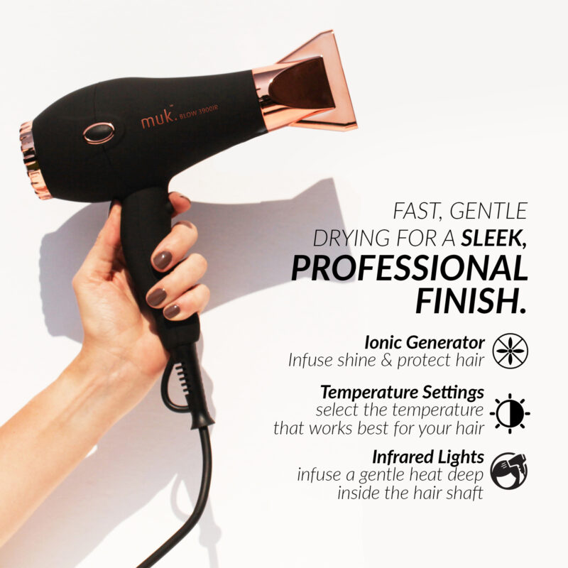muk Blow 3900IR Dryer Rose Gold - Image 2