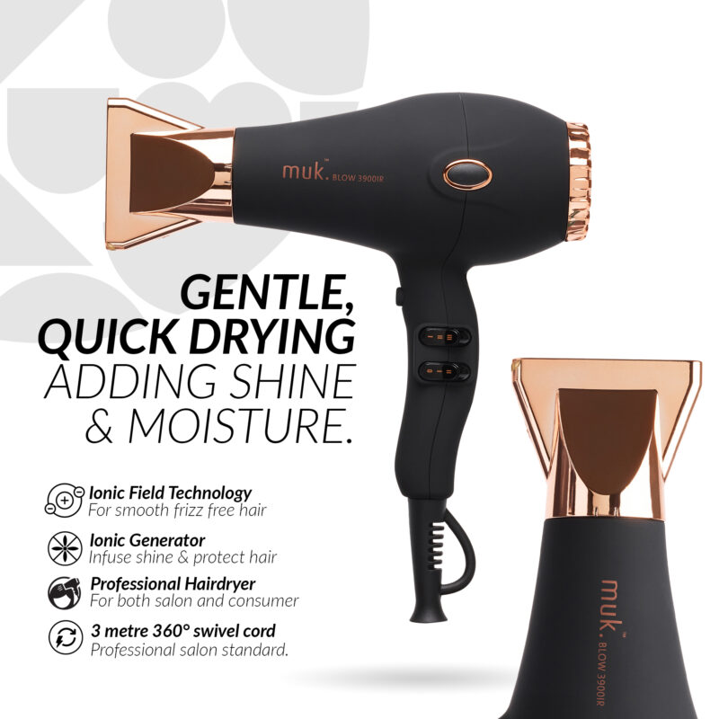 muk Blow 3900IR Dryer Rose Gold - Image 4