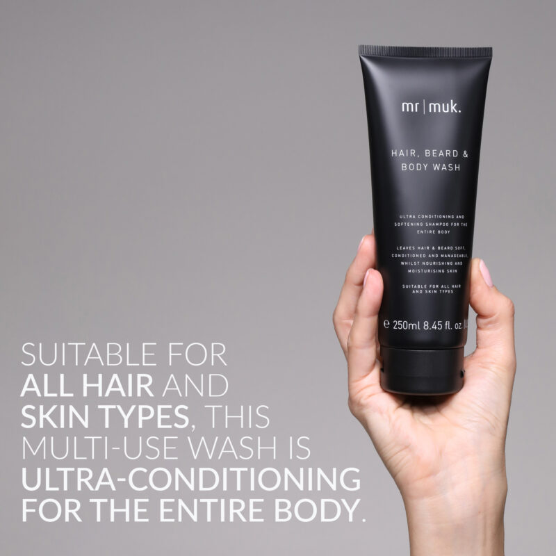 mr muk Hair, Beard & Body Wash 250ml - Image 4