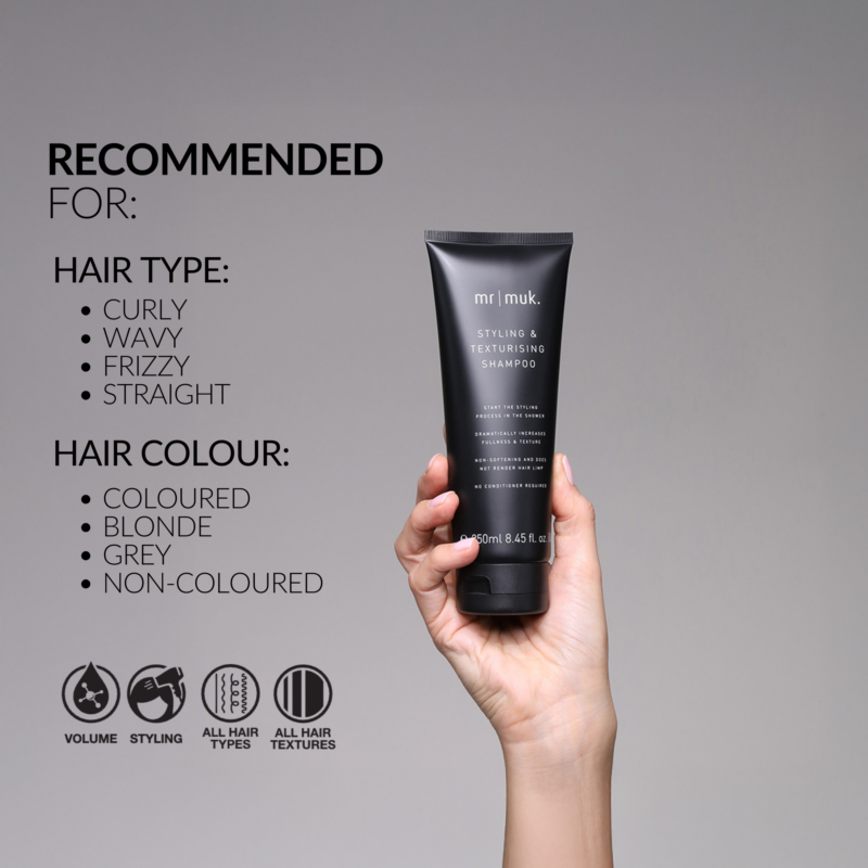 mr muk Styling & Texturising Shampoo 250ml - Image 4