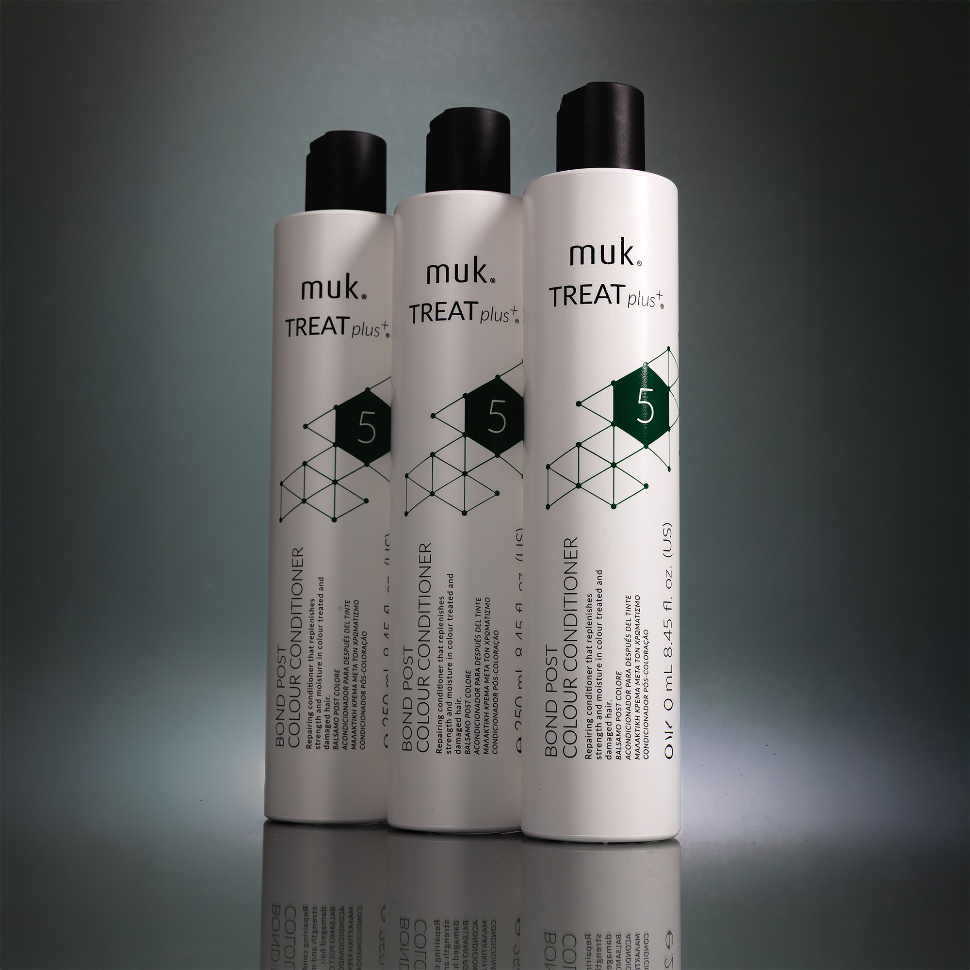 muk Treat plus + Bond Post Colour Conditioner 250ml - Image 5